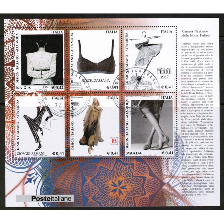 ITALIA 2002 Annata completa 82v + 1 BF us