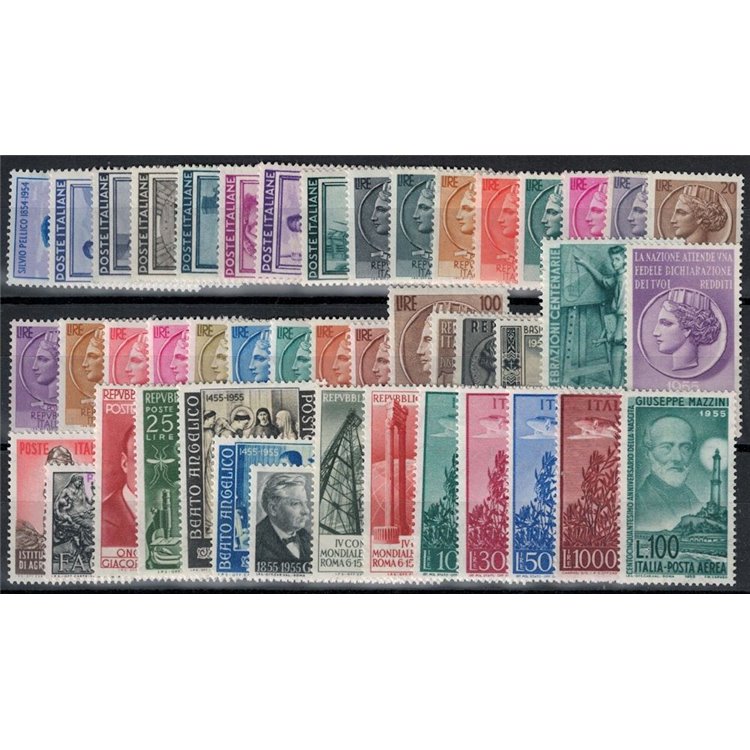 ITALIA 1955 Annata Completa 45v MNH**