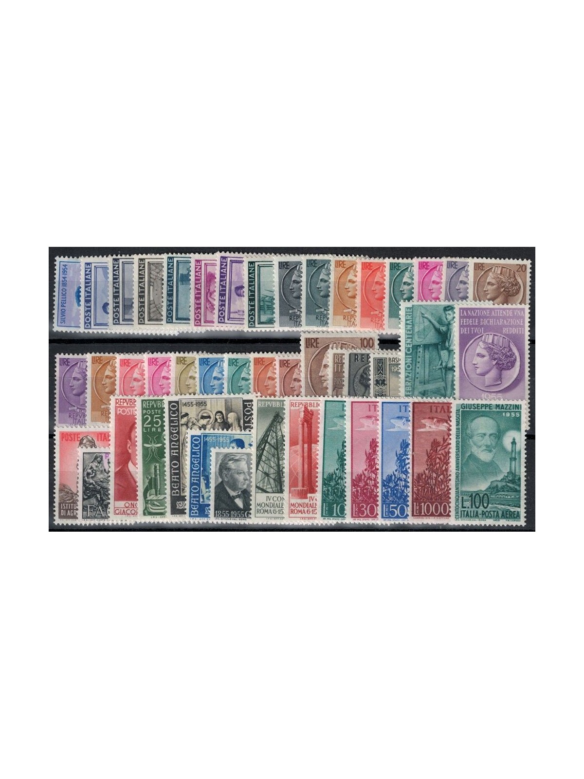 ITALIA 1955 Annata Completa 45v MNH**