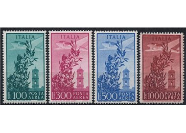 ITALY 1955 Campidoglio Tower (airmail) 4v MNH**
