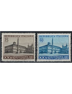 ITALIA 1954 Patti Lateranensi 2v MNH**