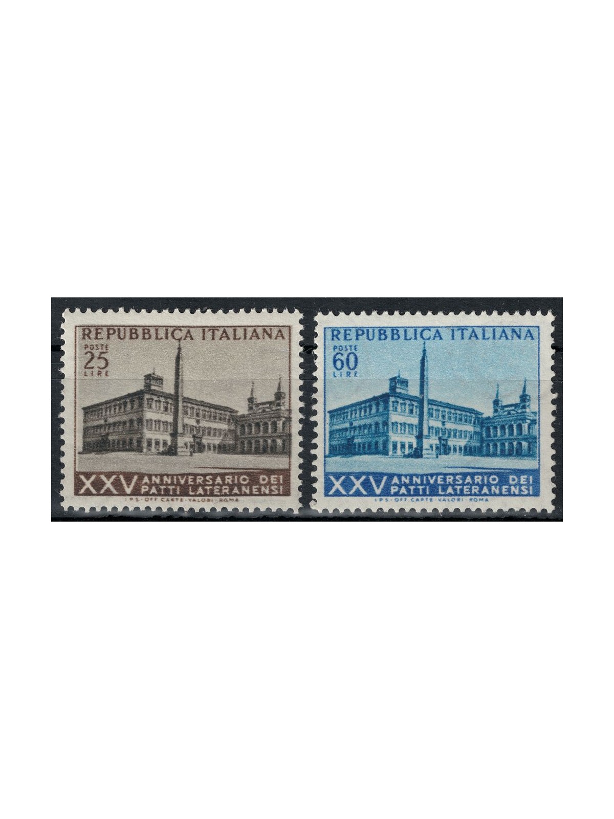ITALY 1954 Lateran Pacts 2v MNH**