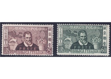 ITALY 1954 Marco Polo Centenary 2v MNH**