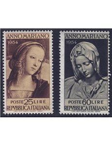 ITALY 1954 Marian Year 2v MNH**