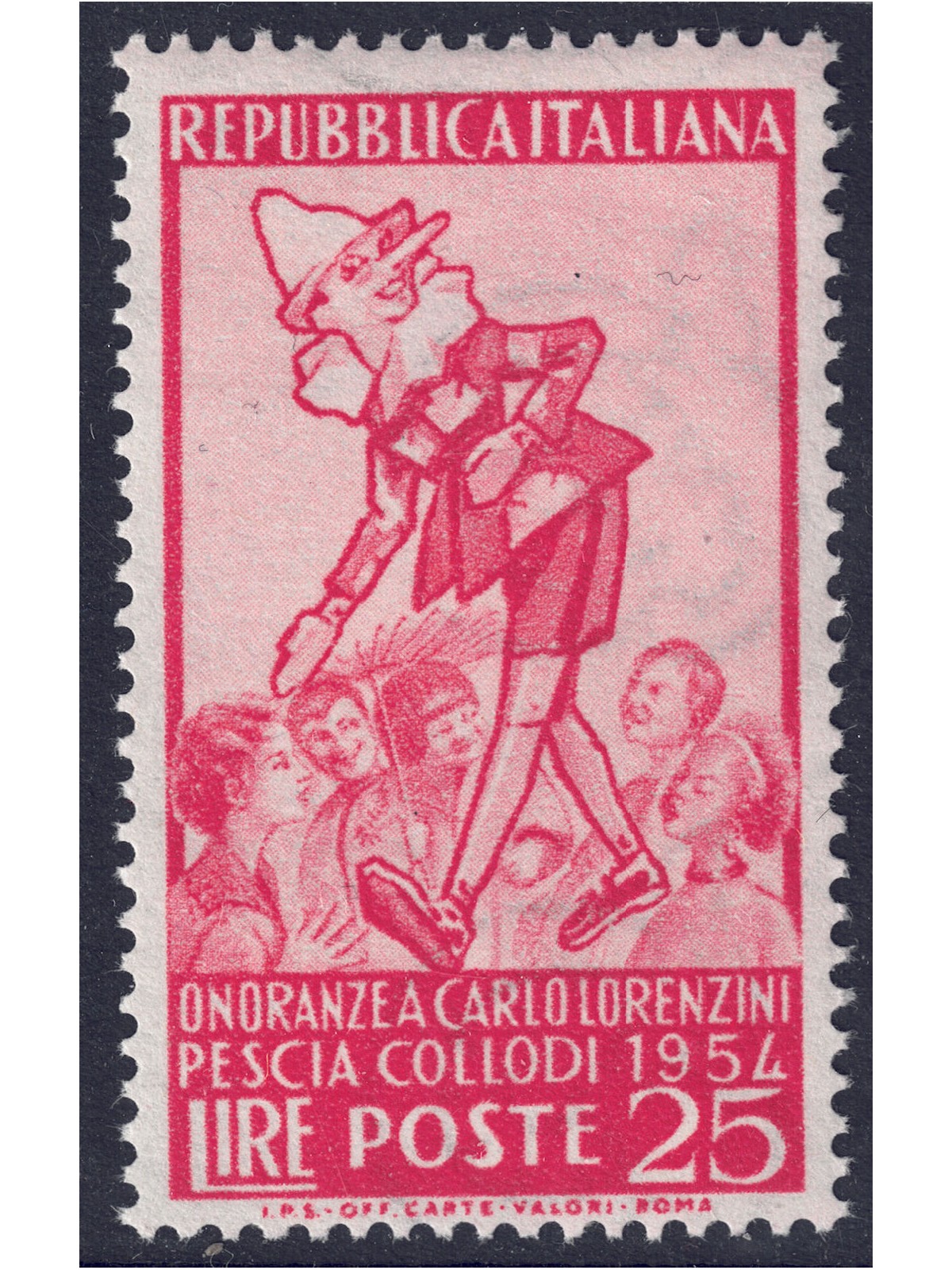 ITALY 1954 Collodi, Pinocchio MNH**
