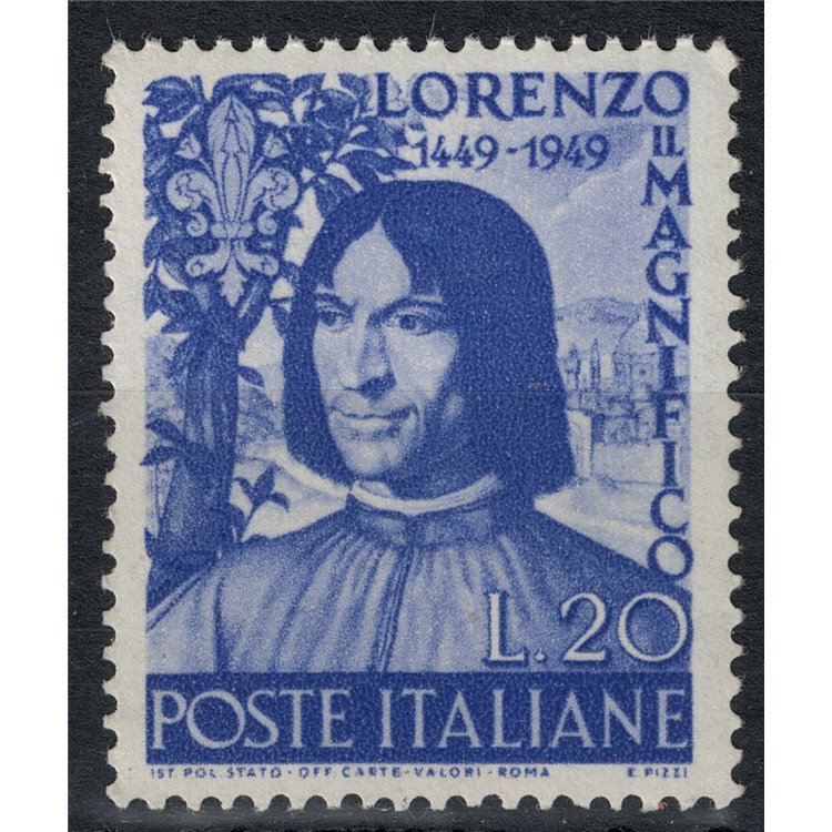 ITALY 1949 Lorenzo the Magnificent MNH**