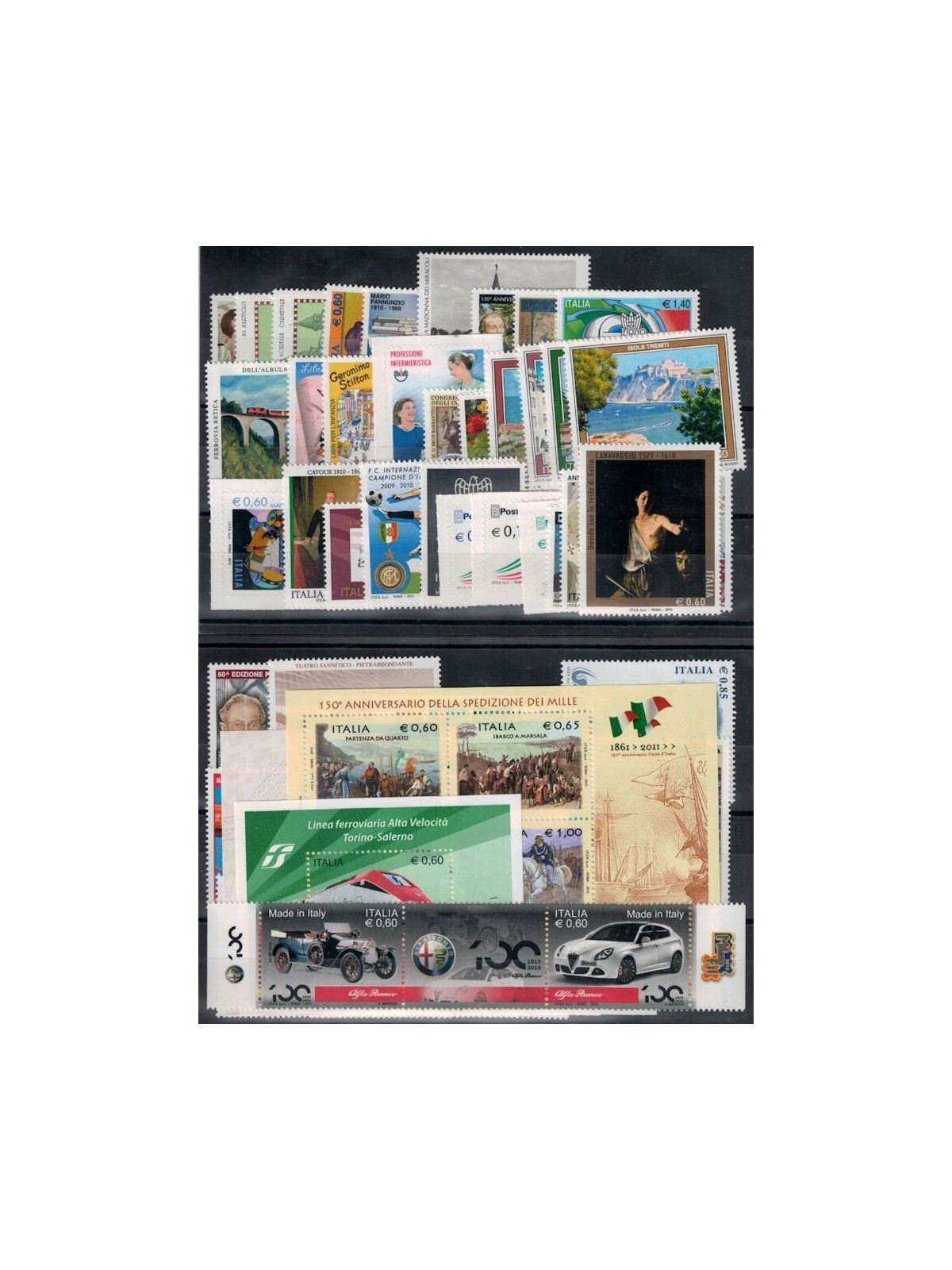 ITALIA 2010 Annata Completa 56v + 4 BF MNH**