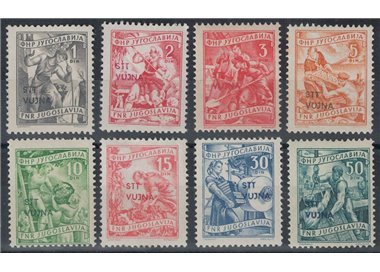 TRIESTE B 1953 Economia e industria 8v MNH**