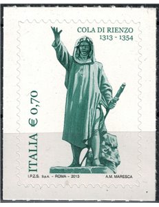 ITALIA 2013 Cola di Rienzo MNH**