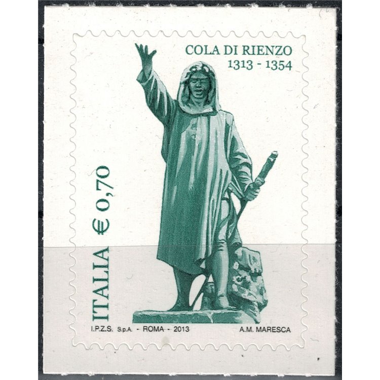 ITALY 2013 Cola di Rienzo MNH**