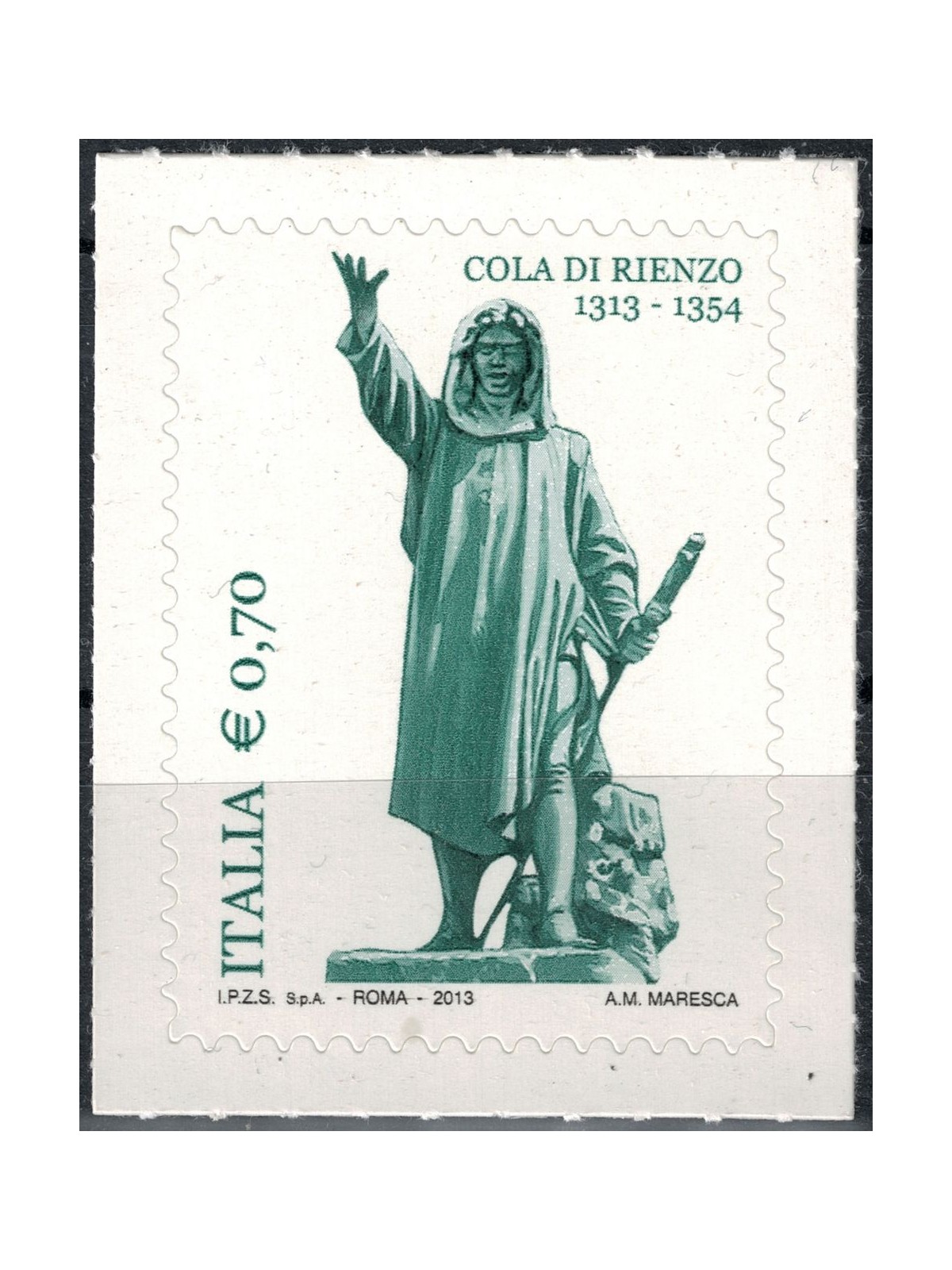 ITALIA 2013 Cola di Rienzo MNH**