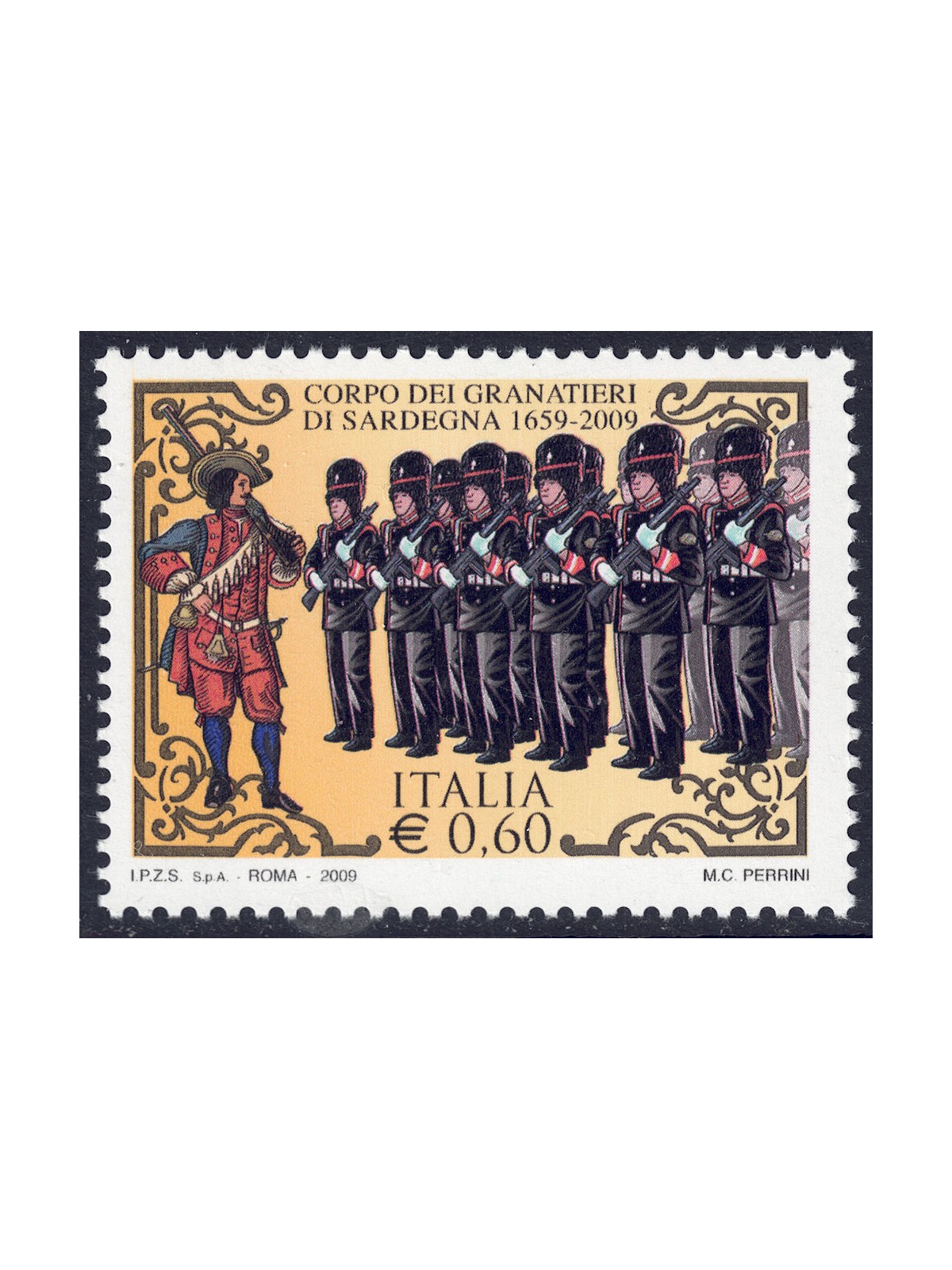 ITALY 2009 Grenadiers of Sardinia MNH**