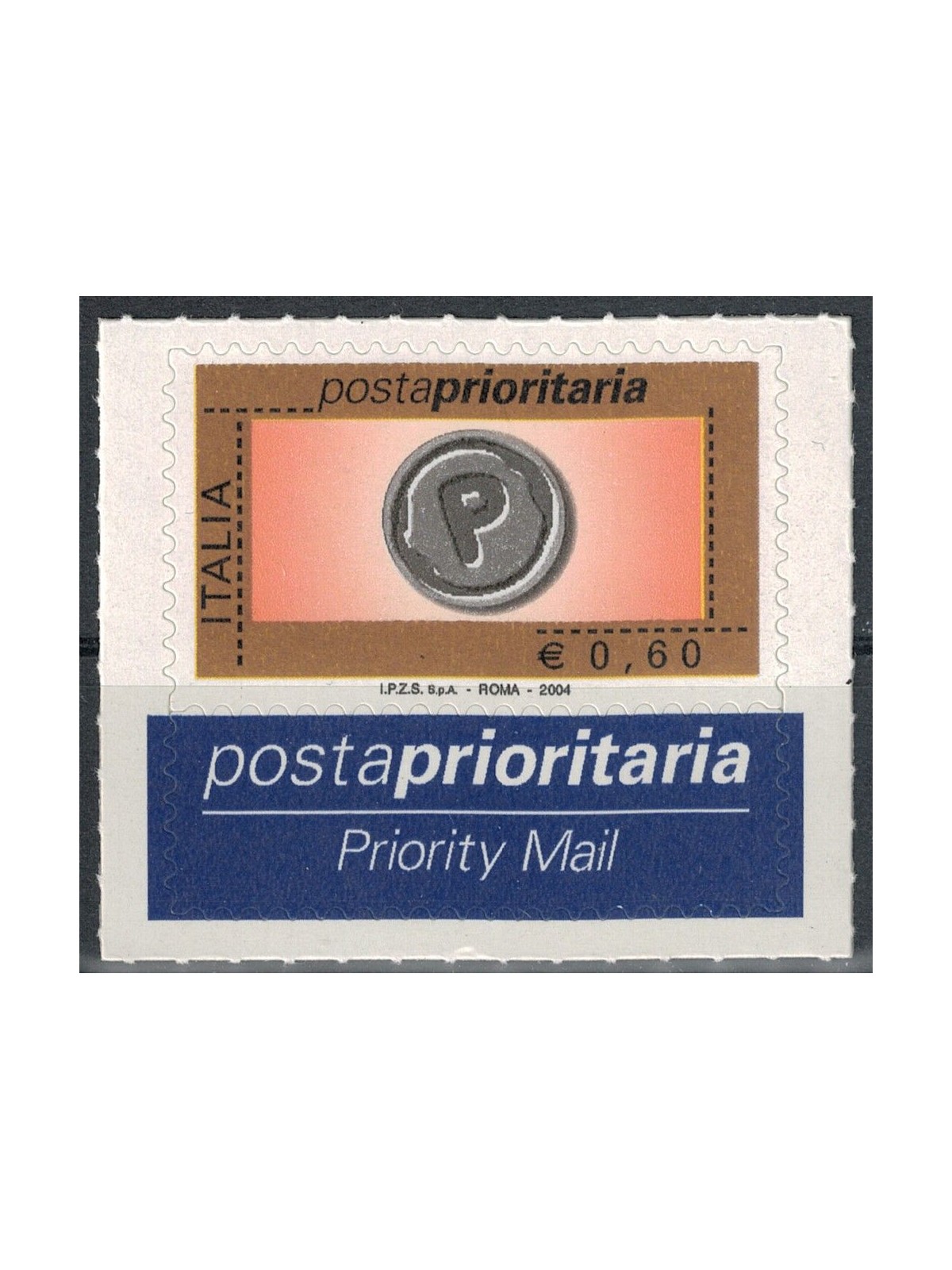 ITALIA 2004 Posta prioritaria € 0,60 B MNH**