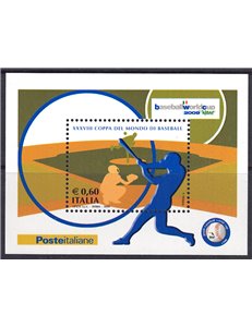 ITALY 2009 Baseball s/s MNH**