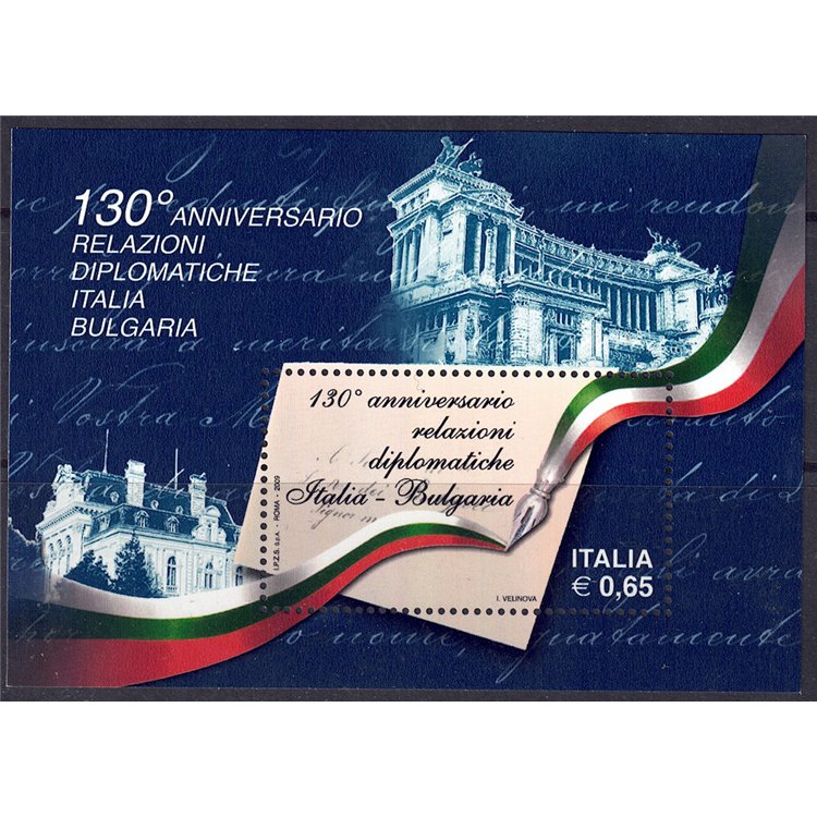 ITALIA 2009 Relazioni diplomatiche BF MNH**