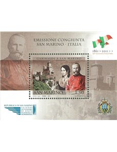 SAN MARINO 2011 Giuseppe Garibaldi BF MNH**