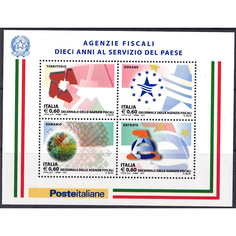ITALY 2011 Tax Agencies s/s MNH**