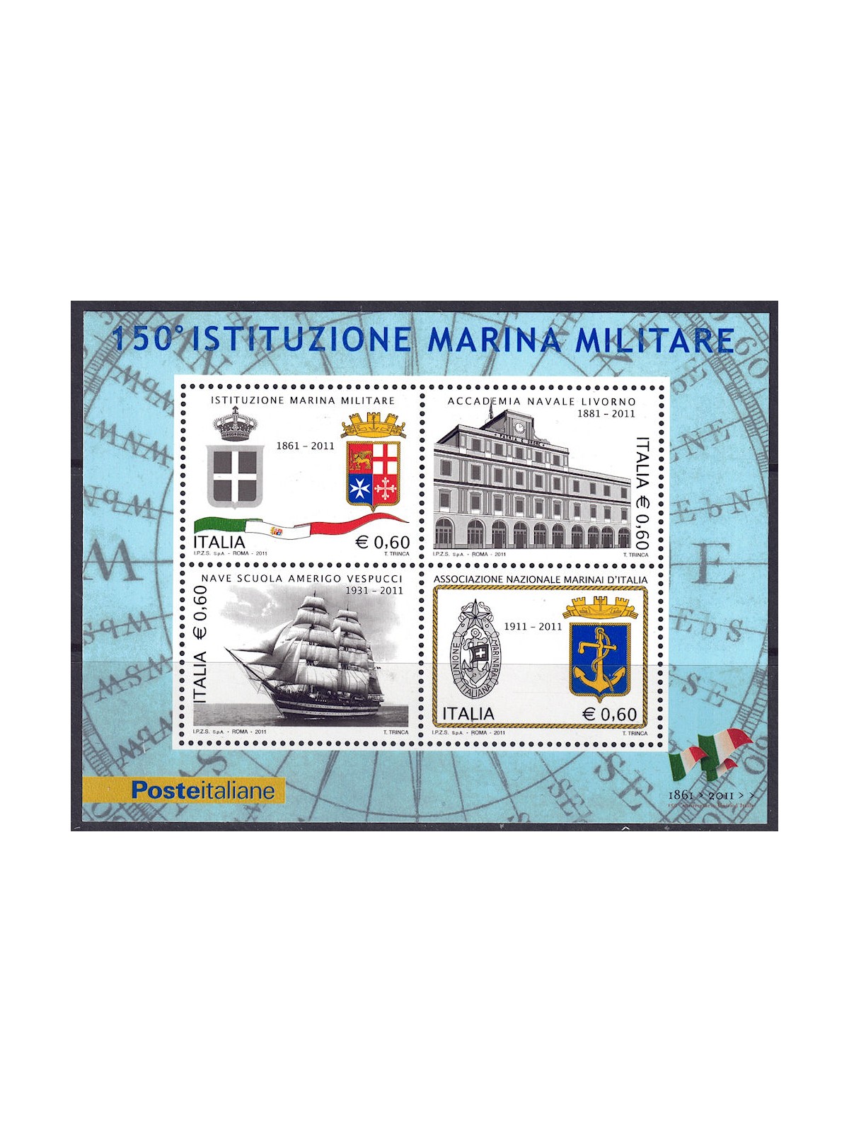 ITALIA 2011 Marina militare BF MNH**