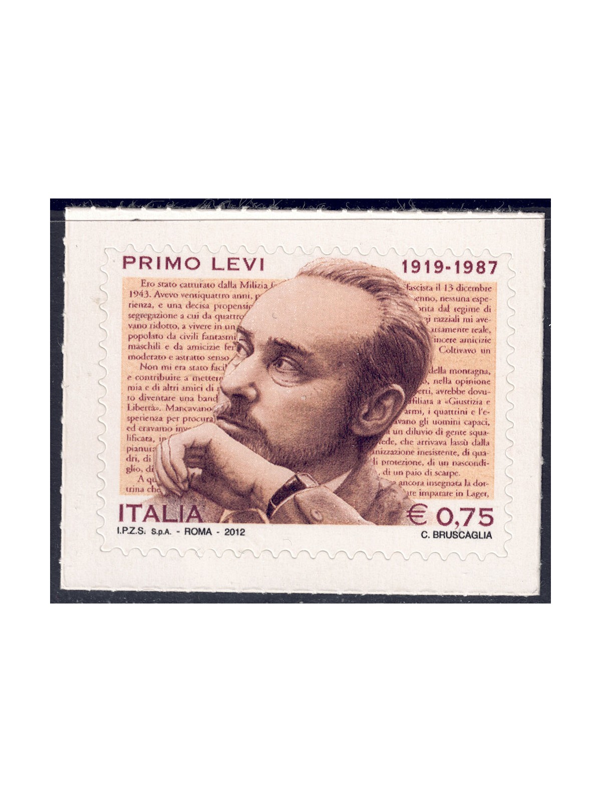 ITALIA 2012 Primo Levi MNH**