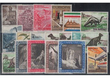 SAN MARINO 1965 Annata completa 19v MNH**