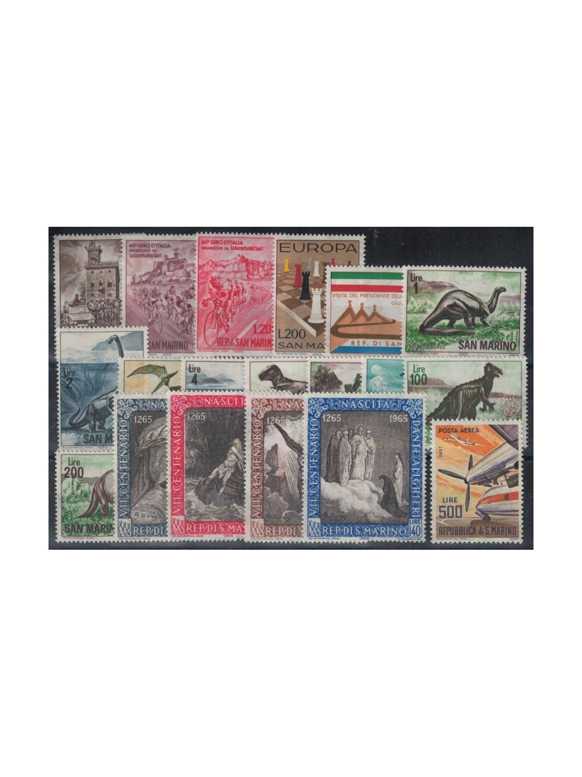 SAN MARINO 1965 Complete year 19v MNH**