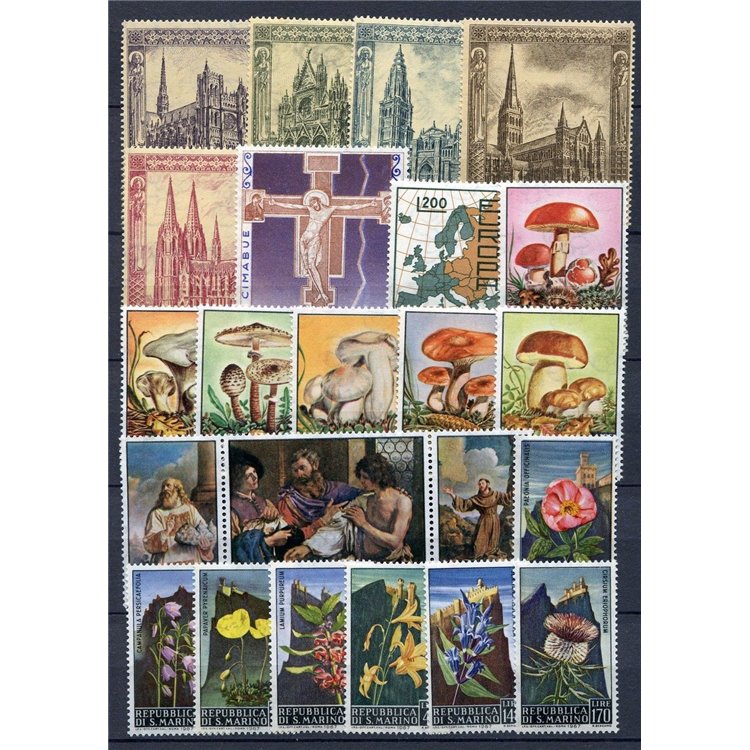 SAN MARINO 1967 Complete year 23v MNH**