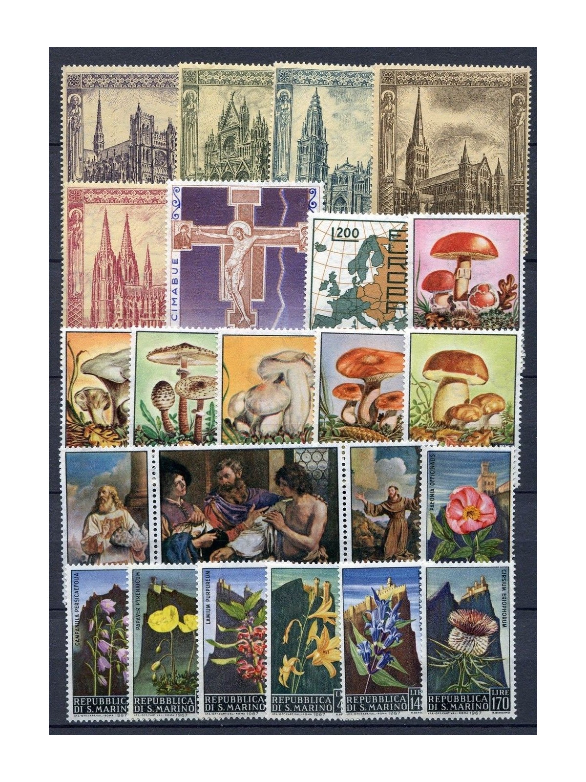 SAN MARINO 1967 Complete year 23v MNH**