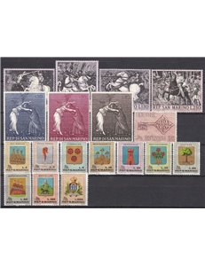 SAN MARINO 1968 Annata completa 18v MNH**
