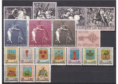 SAN MARINO 1968 Annata completa 18v MNH**