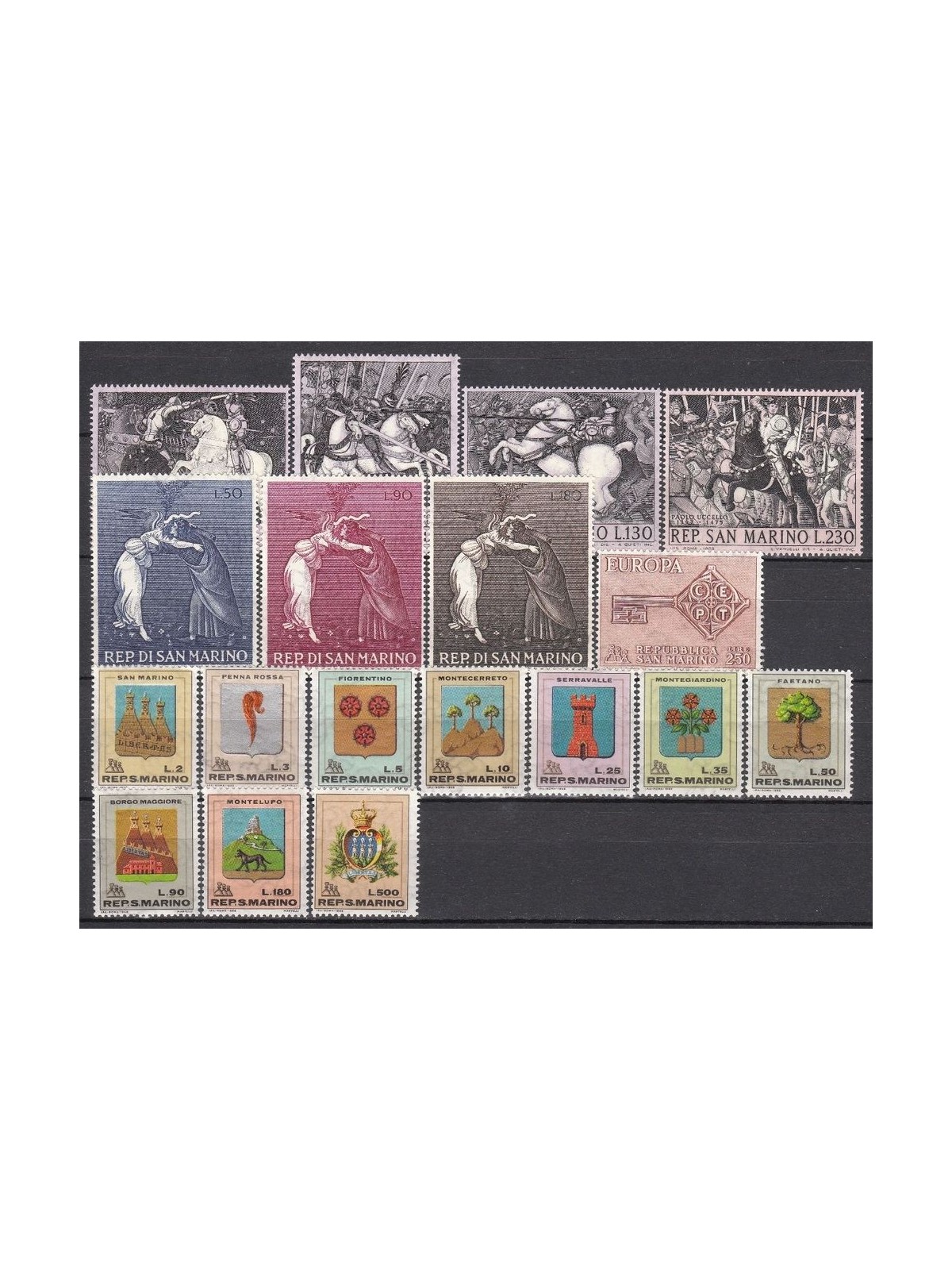 SAN MARINO 1968 Annata completa 18v MNH**