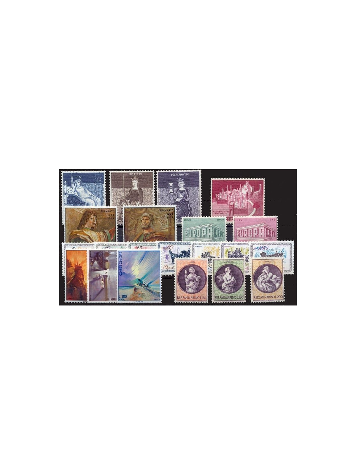 SAN MARINO 1969 Annata completa 21v MNH**