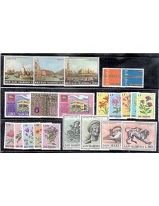 SAN MARINO 1971 Complete year set 22v MNH**