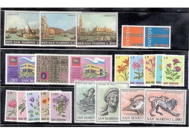SAN MARINO 1971 Complete year set 22v MNH**