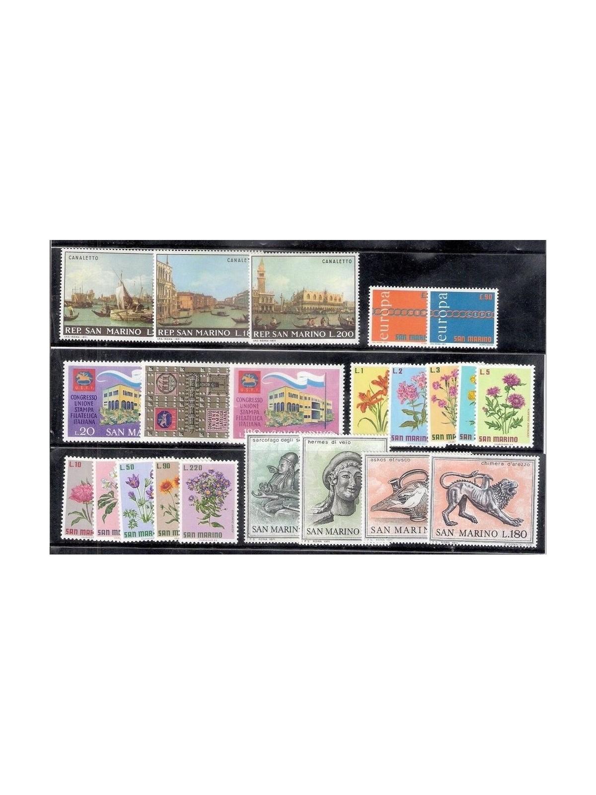 SAN MARINO 1971 Annata completa 22v MNH**