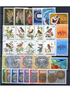 SAN MARINO 1972 Complete year set 31v MNH**