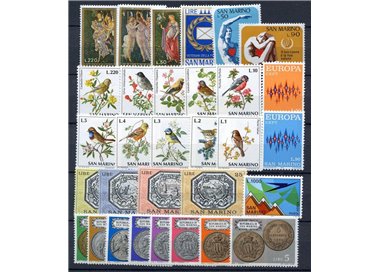 SAN MARINO 1972 Complete year set 31v MNH**