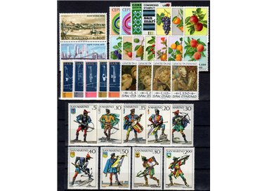 SAN MARINO 1973 Annata completa 34v MNH**