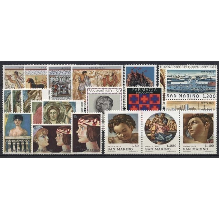 SAN MARINO 1975 Annata completa 22v MNH**