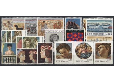 SAN MARINO 1975 Complete year set 22v MNH**