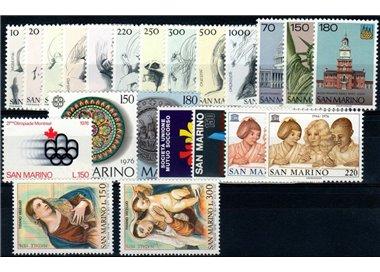 SAN MARINO 1976 Annata completa 22v MNH**