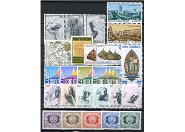 SAN MARINO 1977 Complete year set 26v MNH**
