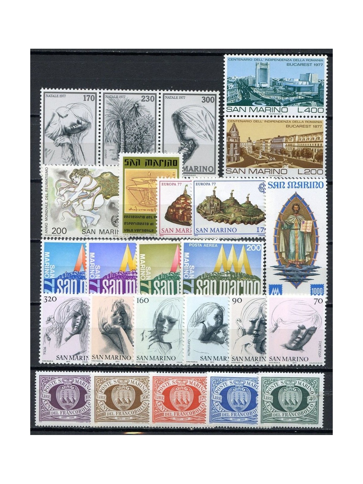 SAN MARINO 1977 Annata completa 26v MNH**