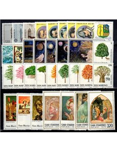 SAN MARINO 1979 Complete year set 33v MNH**