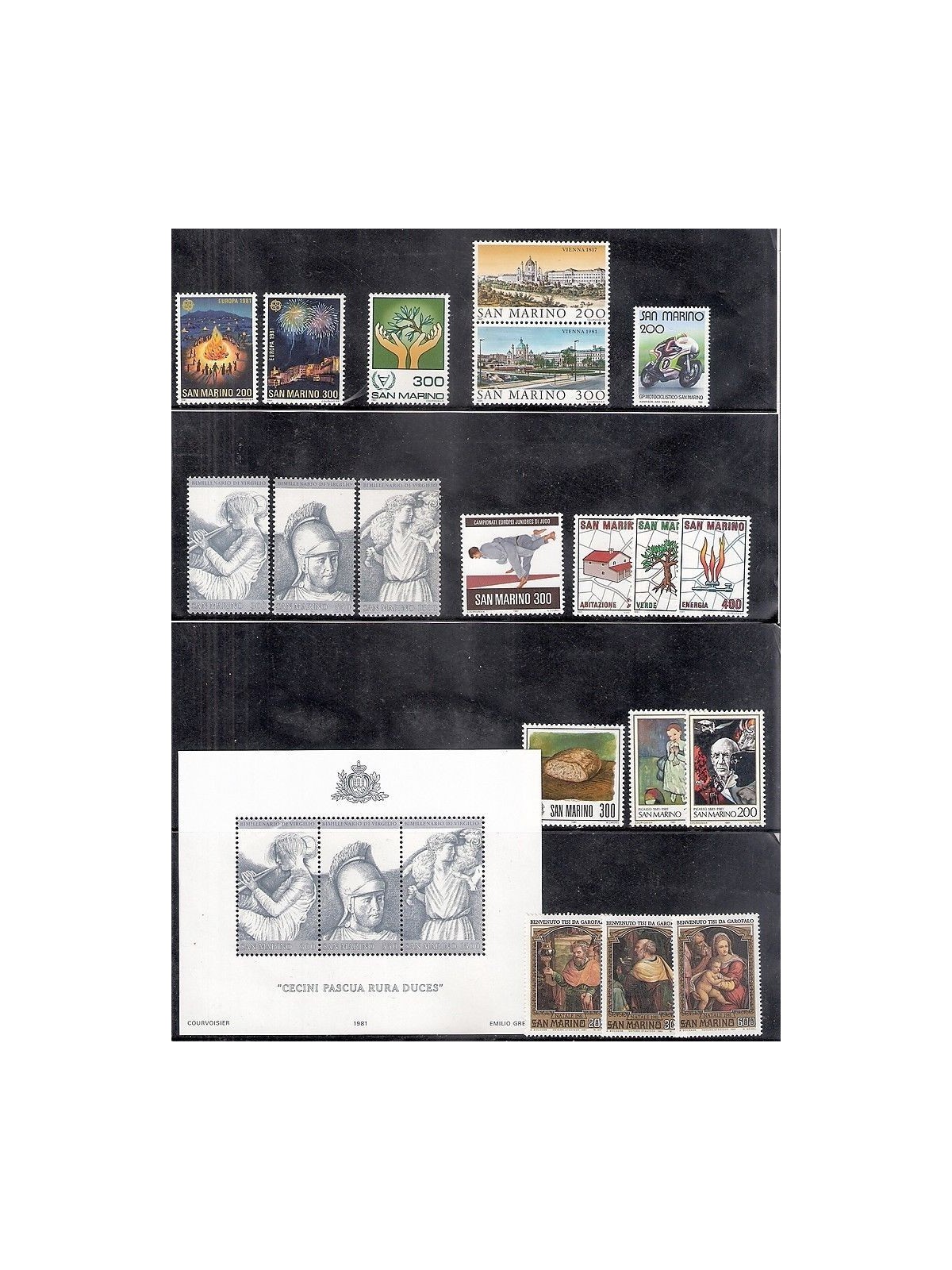 SAN MARINO 1981 Complete year 19v + 1 s/s MNH**