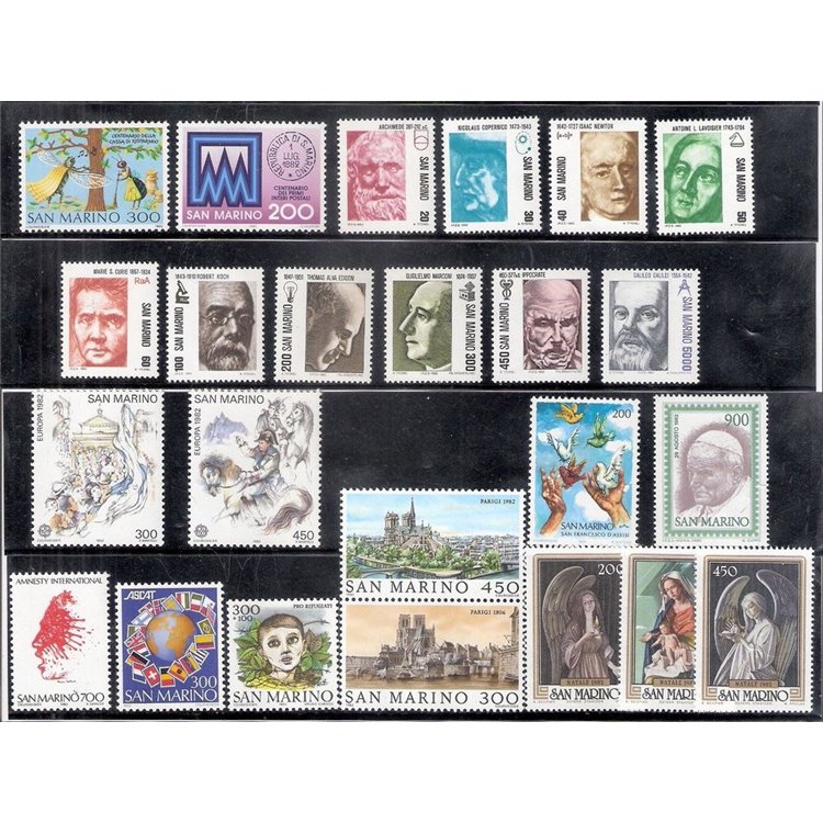 SAN MARINO 1982 Complete year 24v MNH**