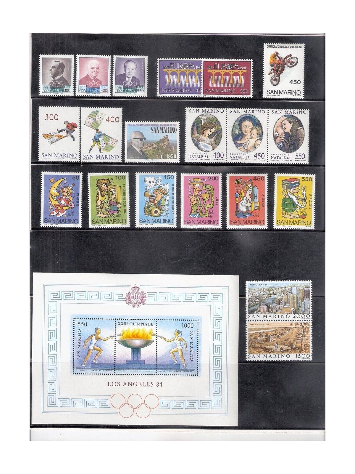 SAN MARINO 1984 Complete year 20v + 1 s/s MNH**
