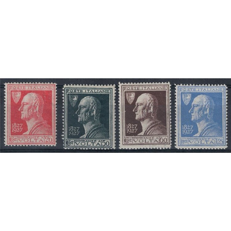 ITALY KINGDOM 1927 Alessandro Volta 4v MNH** © (Luxury)