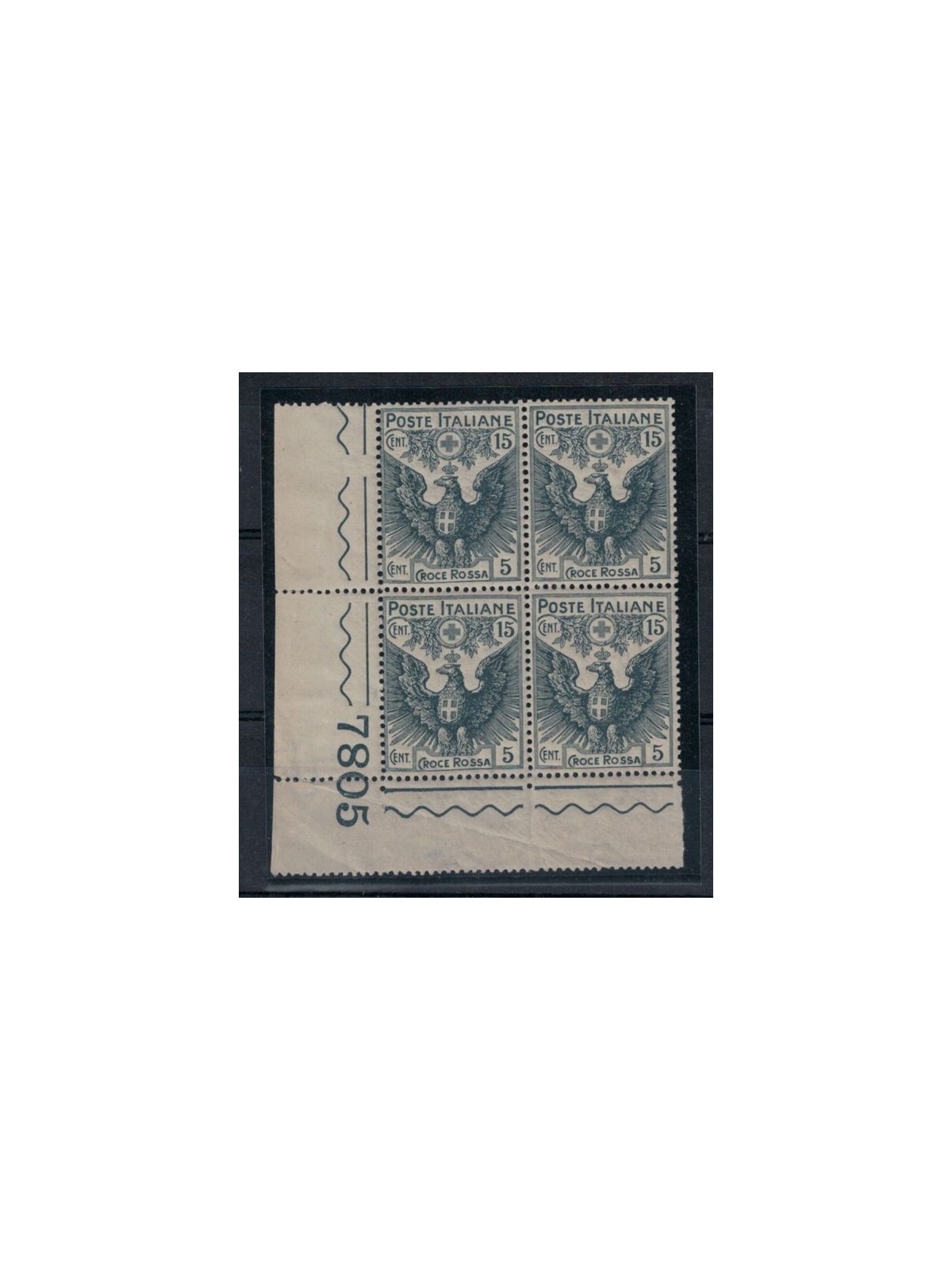 ITALY KINGDOM 1915-16 Pro Red Cross 15c + 5c in quartina MNH** ©