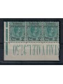 ITALY KINGDOM 1890 Valid for 2c prints on 75c green in terzina MNH** ©