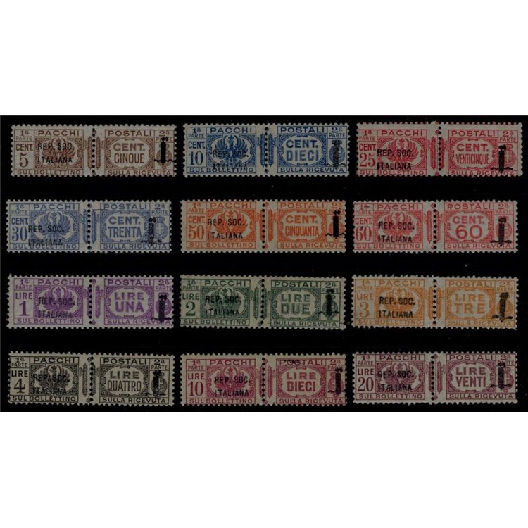 ITALIA RSI 1944 Pacchi postali 12v MNH** ©
